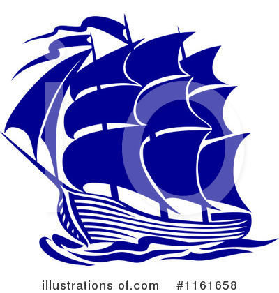 Royalty-Free (RF) Ship Clipart Illustration by Vector Tradition SM - Stock Sample #1161658