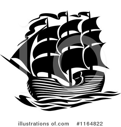 Royalty-Free (RF) Ship Clipart Illustration by Vector Tradition SM - Stock Sample #1164822