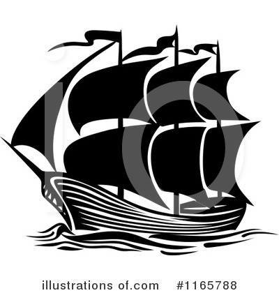 Royalty-Free (RF) Ship Clipart Illustration by Vector Tradition SM - Stock Sample #1165788