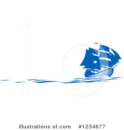 Royalty-Free (RF) Ship Clipart Illustration by Vector Tradition SM - Stock Sample #1234677