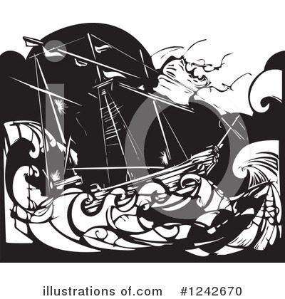 Royalty-Free (RF) Ship Clipart Illustration by xunantunich - Stock Sample #1242670