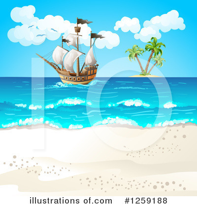 Royalty-Free (RF) Ship Clipart Illustration by merlinul - Stock Sample #1259188
