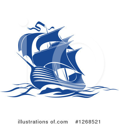 Royalty-Free (RF) Ship Clipart Illustration by Vector Tradition SM - Stock Sample #1268521