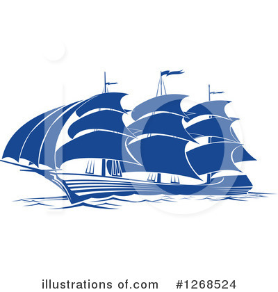 Royalty-Free (RF) Ship Clipart Illustration by Vector Tradition SM - Stock Sample #1268524