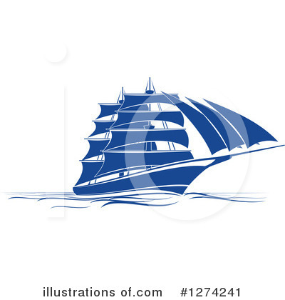 Royalty-Free (RF) Ship Clipart Illustration by Vector Tradition SM - Stock Sample #1274241