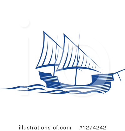 Royalty-Free (RF) Ship Clipart Illustration by Vector Tradition SM - Stock Sample #1274242