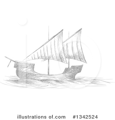 Royalty-Free (RF) Ship Clipart Illustration by Vector Tradition SM - Stock Sample #1342524