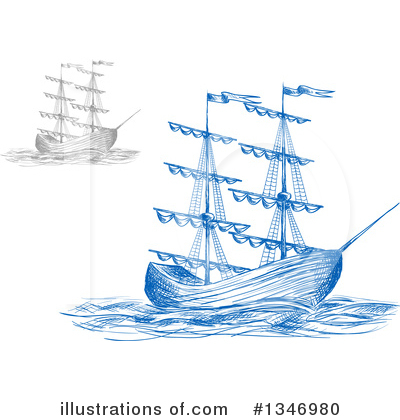 Royalty-Free (RF) Ship Clipart Illustration by Vector Tradition SM - Stock Sample #1346980