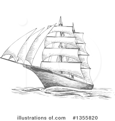 Royalty-Free (RF) Ship Clipart Illustration by Vector Tradition SM - Stock Sample #1355820