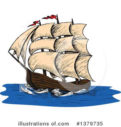 Royalty-Free (RF) Ship Clipart Illustration by Vector Tradition SM - Stock Sample #1379735