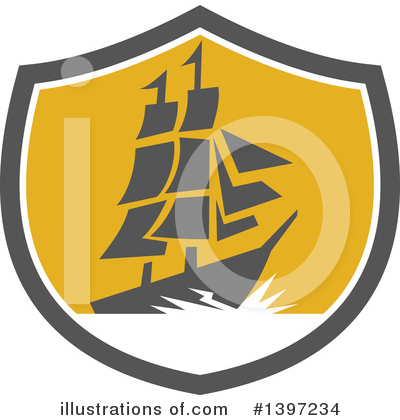 Ship Clipart #1397234 by patrimonio