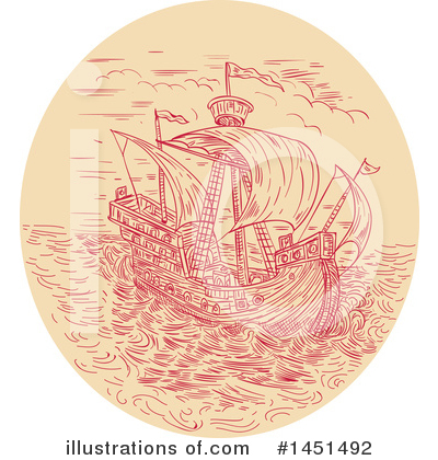 Royalty-Free (RF) Ship Clipart Illustration by patrimonio - Stock Sample #1451492