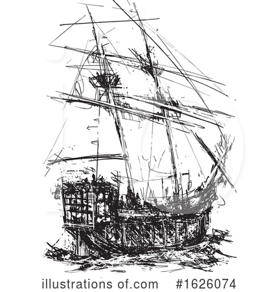 Royalty-Free (RF) Ship Clipart Illustration by xunantunich - Stock Sample #1626074