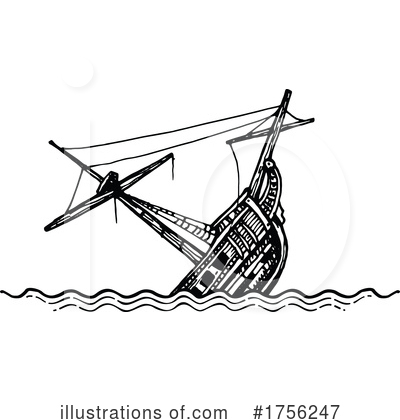 Royalty-Free (RF) Ship Clipart Illustration by Vector Tradition SM - Stock Sample #1756247