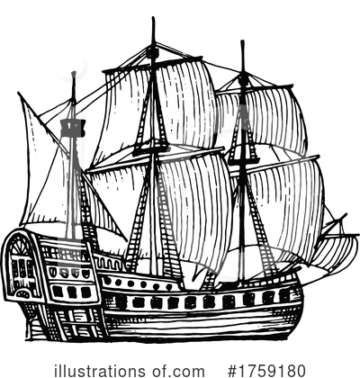 Royalty-Free (RF) Ship Clipart Illustration by Vector Tradition SM - Stock Sample #1759180