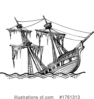 Royalty-Free (RF) Ship Clipart Illustration by Vector Tradition SM - Stock Sample #1761313