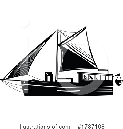 Trawler Clipart #1787108 by patrimonio