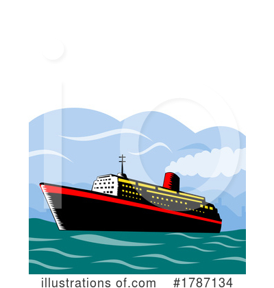 Royalty-Free (RF) Ship Clipart Illustration by patrimonio - Stock Sample #1787134