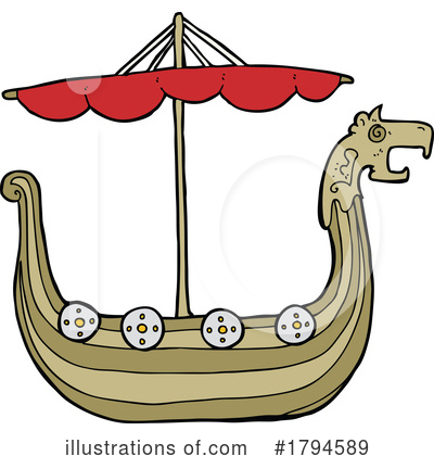Viking Ship Clipart #1794589 by lineartestpilot