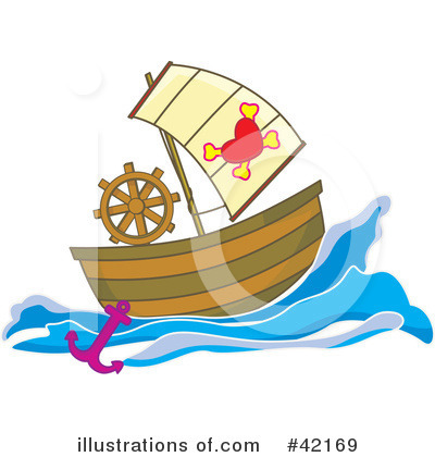 Royalty-Free (RF) Ship Clipart Illustration by Cherie Reve - Stock Sample #42169