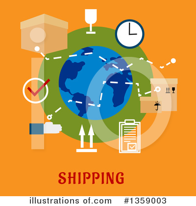 Royalty-Free (RF) Shipping Clipart Illustration by Vector Tradition SM - Stock Sample #1359003