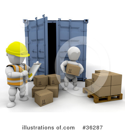 Royalty-Free (RF) Shipping Clipart Illustration by KJ Pargeter - Stock Sample #36287