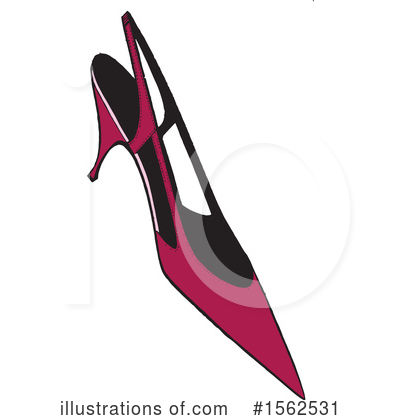Royalty-Free (RF) Shoe Clipart Illustration by Dennis Holmes Designs - Stock Sample #1562531