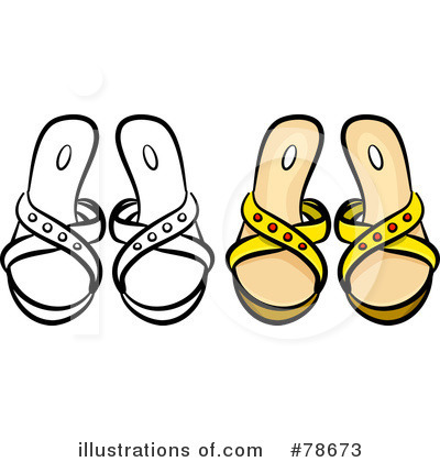 Royalty-Free (RF) Shoe Clipart Illustration by Prawny - Stock Sample #78673