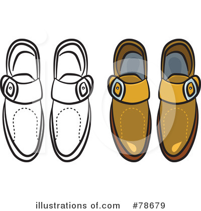 Royalty-Free (RF) Shoe Clipart Illustration by Prawny - Stock Sample #78679