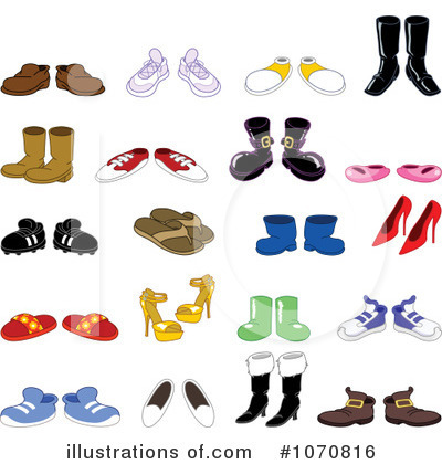 Royalty-Free (RF) Shoes Clipart Illustration by yayayoyo - Stock Sample #1070816