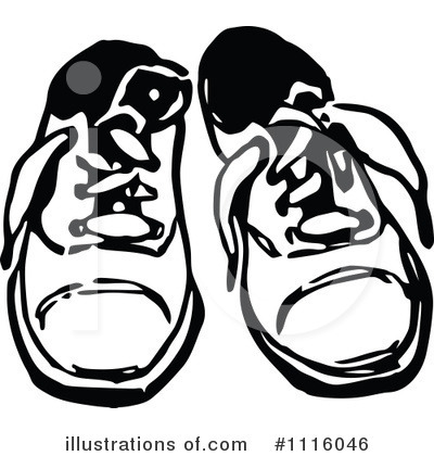 Royalty-Free (RF) Shoes Clipart Illustration by Prawny Vintage - Stock Sample #1116046