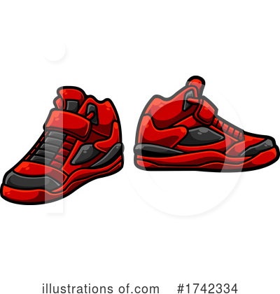 Royalty-Free (RF) Shoes Clipart Illustration by Hit Toon - Stock Sample #1742334