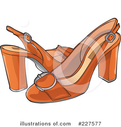 Royalty-Free (RF) Shoes Clipart Illustration by YUHAIZAN YUNUS - Stock Sample #227577