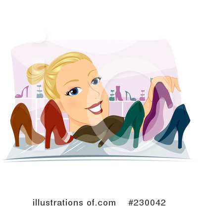Royalty-Free (RF) Shoes Clipart Illustration by BNP Design Studio - Stock Sample #230042