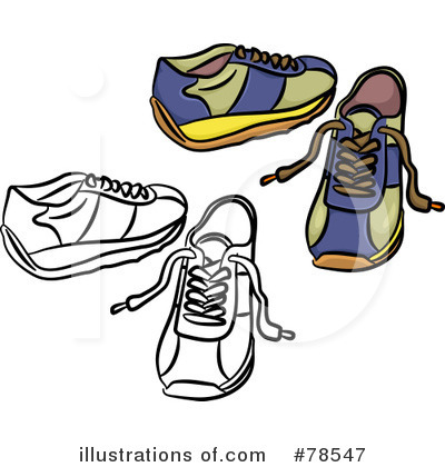 Royalty-Free (RF) Shoes Clipart Illustration by Prawny - Stock Sample #78547