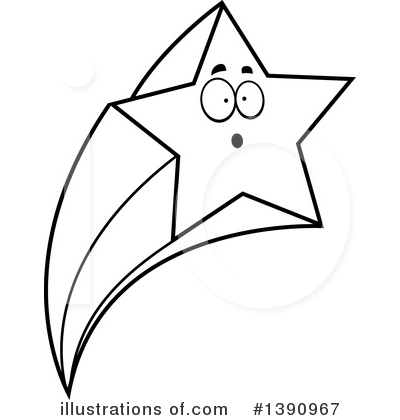 Shooting Star Clipart #1390967 by Cory Thoman