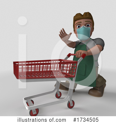 Royalty-Free (RF) Shop Keeper Clipart Illustration by KJ Pargeter - Stock Sample #1734505