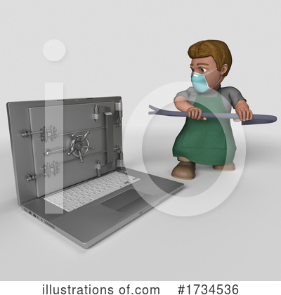 Shop Keeper Clipart #1734536 by KJ Pargeter