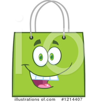 Royalty-Free (RF) Shopping Bag Clipart Illustration by Hit Toon - Stock Sample #1214407