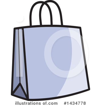 Royalty-Free (RF) Shopping Bag Clipart Illustration by Lal Perera - Stock Sample #1434778