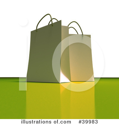 Shopping Bag Clipart #39983 - Illustration by Frank Boston