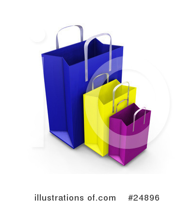 Shopping Bags Clipart #24896 - Illustration by KJ Pargeter