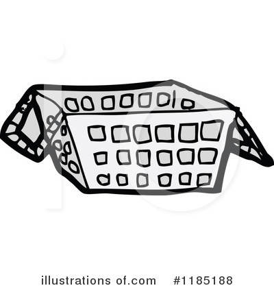 Royalty-Free (RF) Shopping Basket Clipart Illustration by lineartestpilot - Stock Sample #1185188