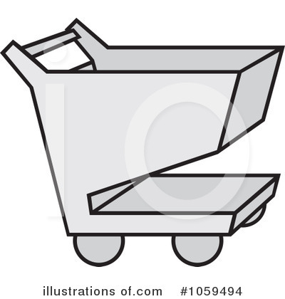 Royalty-Free (RF) Shopping Cart Clipart Illustration by Any Vector - Stock Sample #1059494
