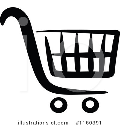 Royalty-Free (RF) Shopping Cart Clipart Illustration by Vector Tradition SM - Stock Sample #1160391