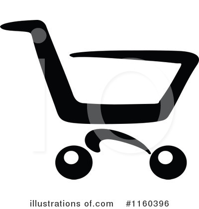 Shopping Cart Icon Clipart #1160396 by Vector Tradition SM