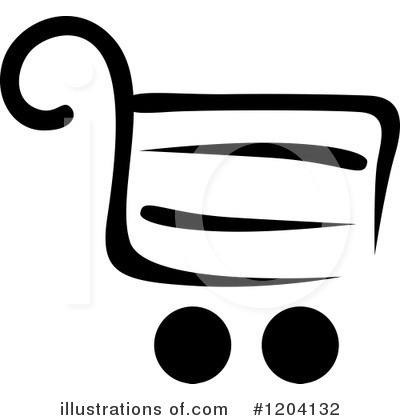 Royalty-Free (RF) Shopping Cart Clipart Illustration by Vector Tradition SM - Stock Sample #1204132