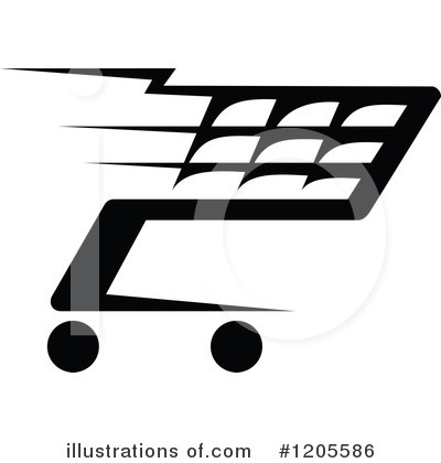 Shopping Cart Icon Clipart #1205586 by Vector Tradition SM