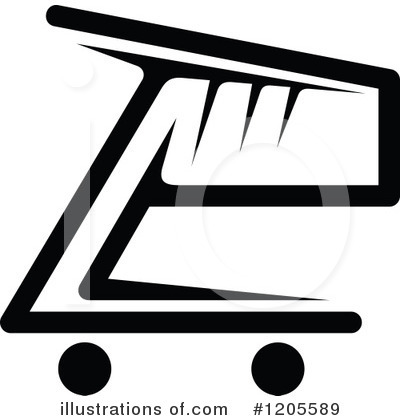 Shopping Cart Icon Clipart #1205589 by Vector Tradition SM