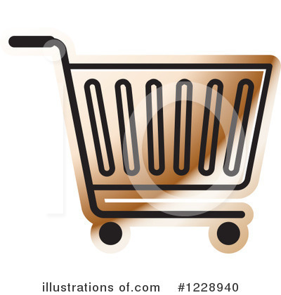 Royalty-Free (RF) Shopping Cart Clipart Illustration by Lal Perera - Stock Sample #1228940